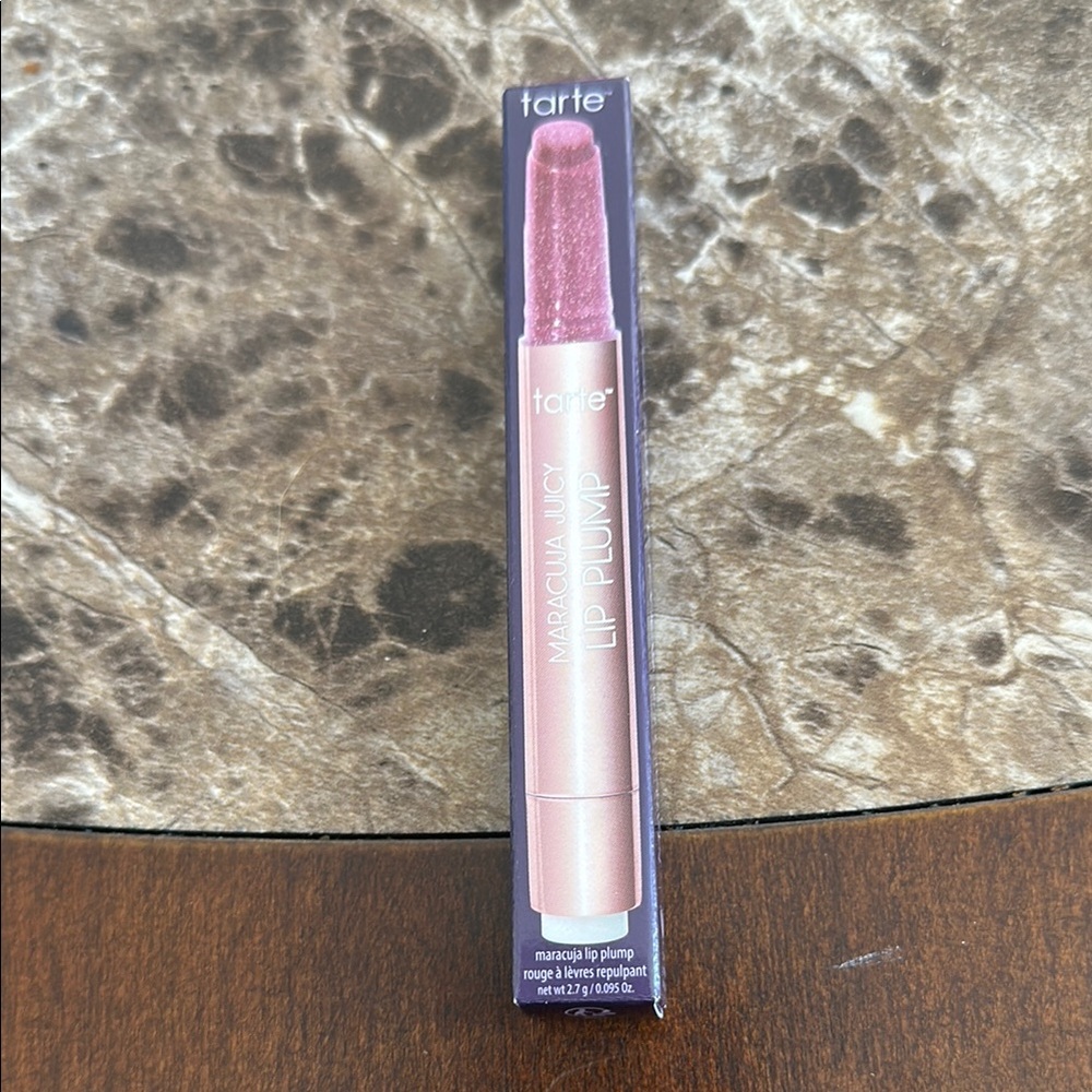 Tarte maracuja lip plump: berry shimmer glass